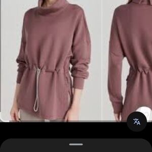 Athleta Mauve Cowl Neck Sweater
